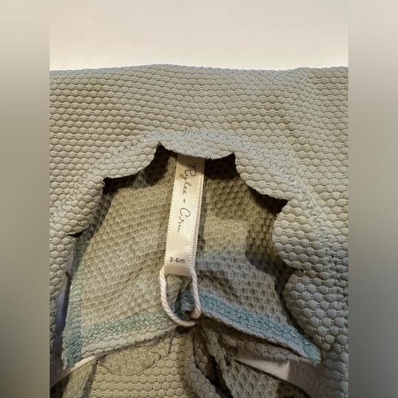 NWT Rylee + Cru Laced One Piece Swimsuit in Seafoam, size 3-6 months - Picture 8 of 13